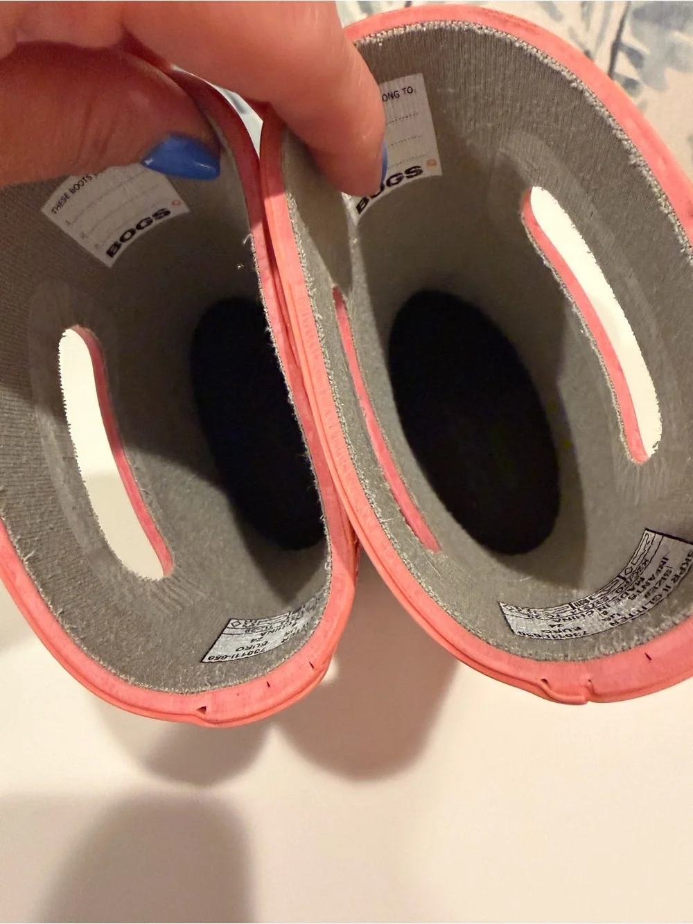 Bogs Skipper II Waterproof Pink Pull-On Rain Boots with Handles Toddler size 8